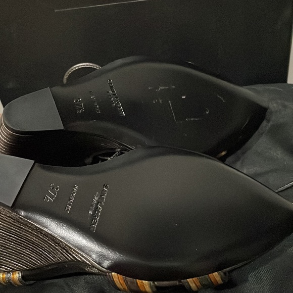 Saint Laurent stunning laced up wedges brand new in original box with dust bags - Picture 3 of 7